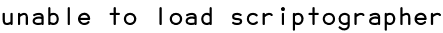unable to load scriptographer